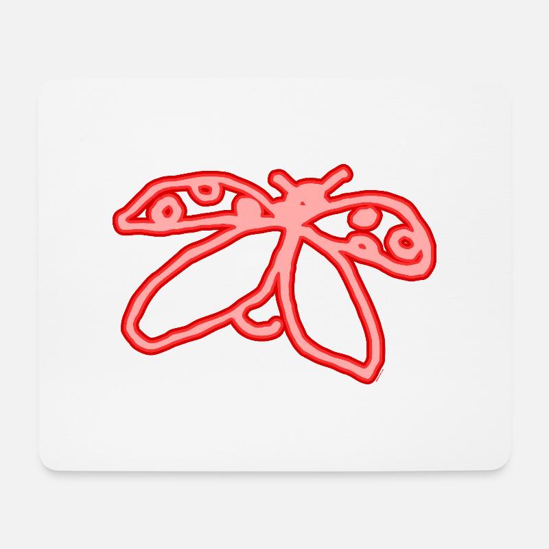 Neon Ladybug - Mouse Pad (horizontal) - white