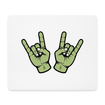 Party Hand Skirt Sign - Mouse Pad (horizontal) - white - Front