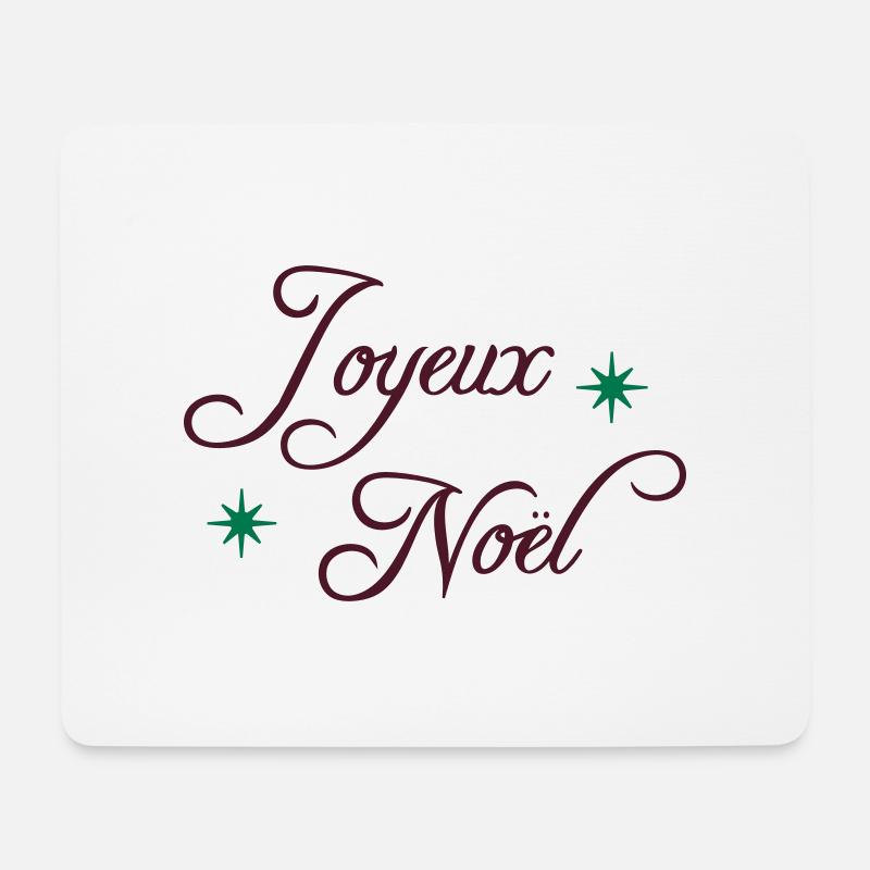 Joyeux Noël - Mouse Pad (horizontal) - white