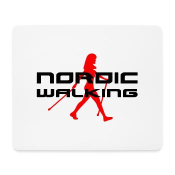 Nordic Walking - Mouse Pad (horizontal) - white - Front