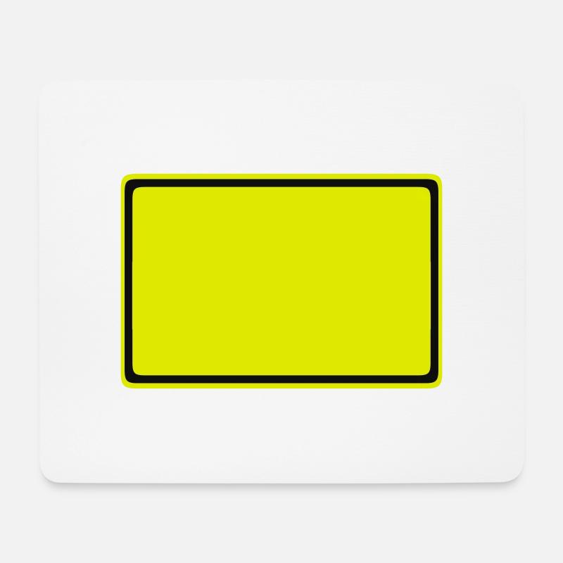 ortsschild - Mousepad (Querformat) - Weiß