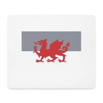Wales - Flag - Mouse Pad (horizontal) - white - Front