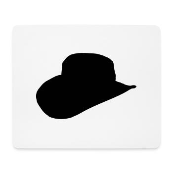 Hut - Mousepad (Querformat) - Weiß - Vorne