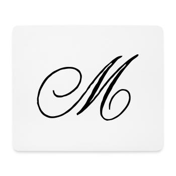 -M- - Mousepad (Querformat) - Weiß - Vorne