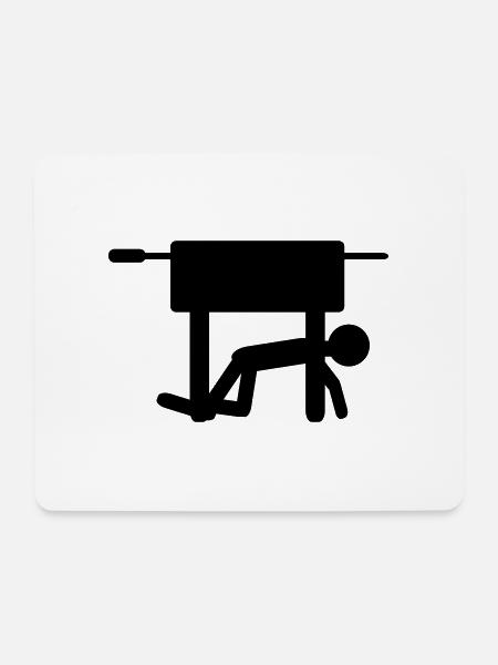 Crawling - Mousepad (Querformat) - Weiß