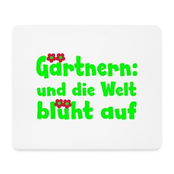 Garten - Mousepad (Querformat) - Weiß - Vorne