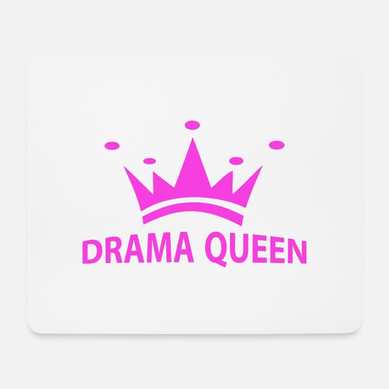 Drama_Queen - Mousepad (Querformat) - Weiß