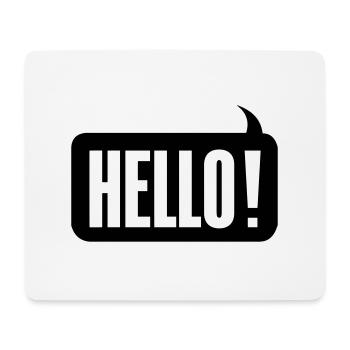 Hello! - Mouse Pad (horizontal) - white - Front
