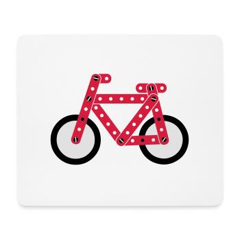 bicycle model - Mouse Pad (horizontal) - white - Front