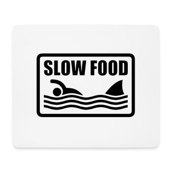 slow food - Mousepad (Querformat) - Weiß - Vorne