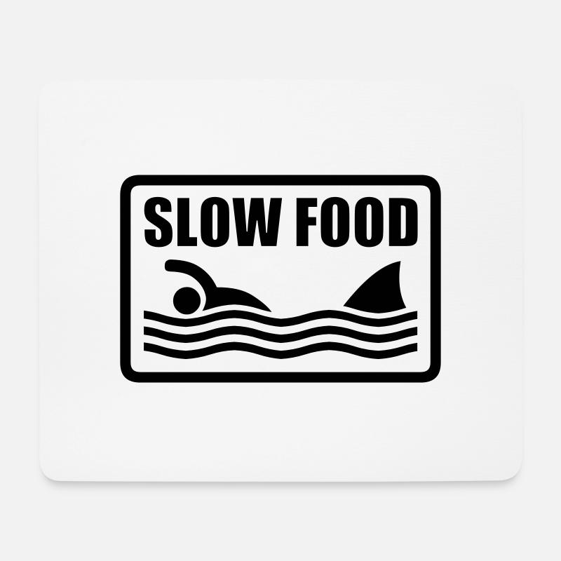 slow food - Mouse Pad (horizontal) - white