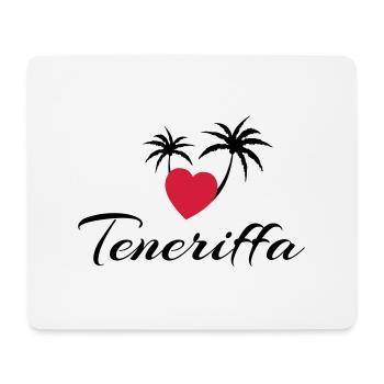 Teneriffa mit Herz - Mousepad (Querformat) - Weiß - Vorne