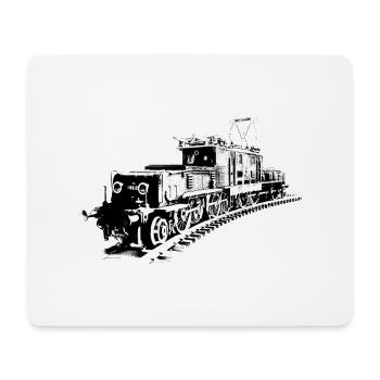 Locomotive (crocodile) - Tapis de souris (format paysage) - blanc - Devant