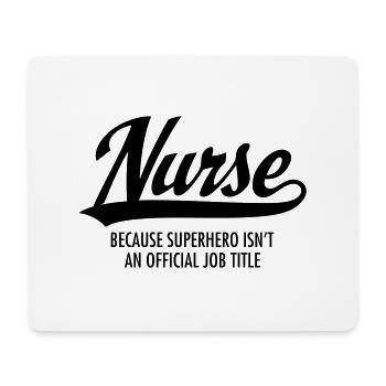Nurse - Superhero - Mousepad (Querformat) - Weiß - Vorne