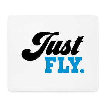 fliegen - Mousepad (Querformat) - Weiß - Vorne