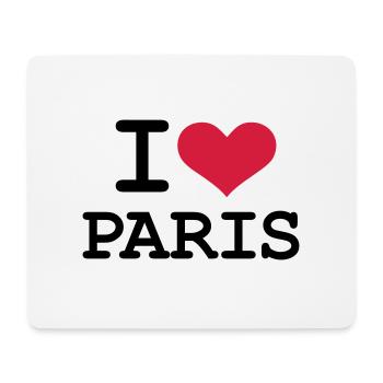 I - love - Paris - Mouse Pad (horizontal) - white - Front