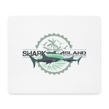 sharisland-sharkshirt - Tapis de souris (format paysage) - blanc - Devant