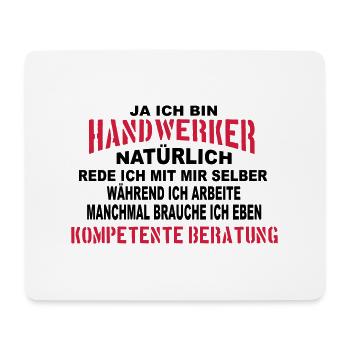 Handwerker Beratung - Mousepad (Querformat) - Weiß - Vorne