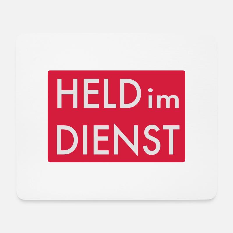 Held - Mousepad (Querformat) - Weiß