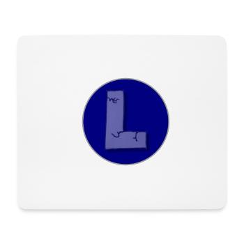 L-T-Shirt - Mousepad (Querformat) - Weiß - Vorne