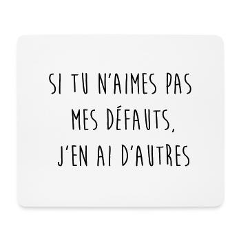 Defauts etc - Tapis de souris (format paysage) - blanc - Devant