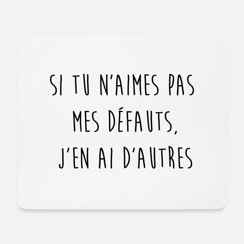 Defauts etc - Tapis de souris (format paysage) - blanc
