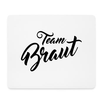 Team Braut - Mousepad (Querformat) - Weiß - Vorne