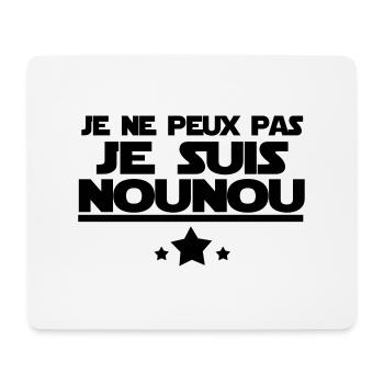 je suis nounou - Tapis de souris (format paysage) - blanc - Devant
