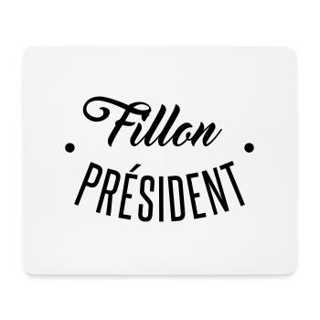Fillon président - Tapis de souris (format paysage) - blanc - Devant