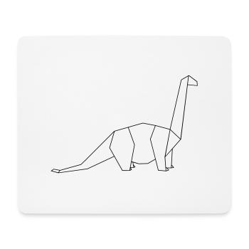 langhals outline origami - Mousepad (Querformat) - Weiß - Vorne
