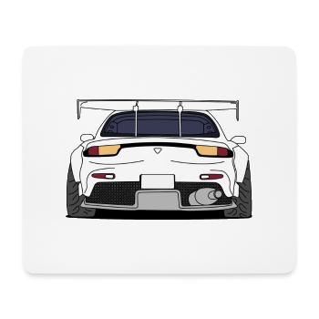 rx7rear white - Mouse Pad (horizontal) - white - Front