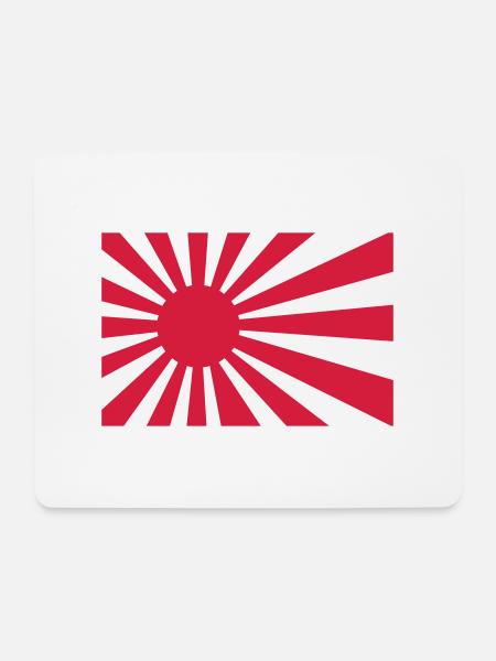 Japan Flag - Mousepad (Querformat) - Weiß