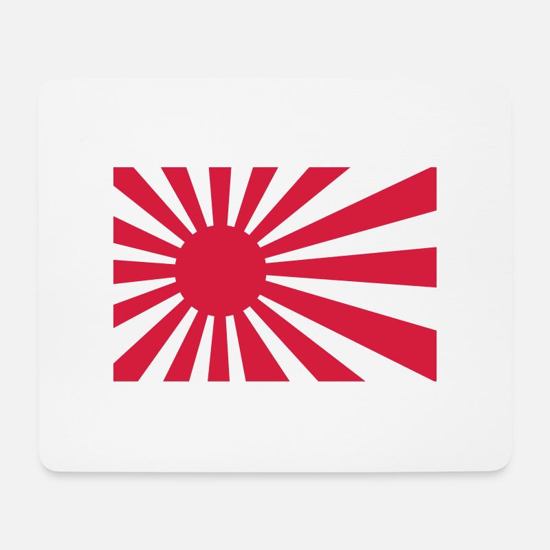 Japan Flag - Mousepad (Querformat) - Weiß
