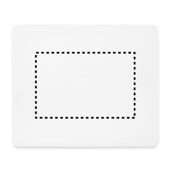 dashed_square_1c - Mouse Pad (horizontal) - white - Front