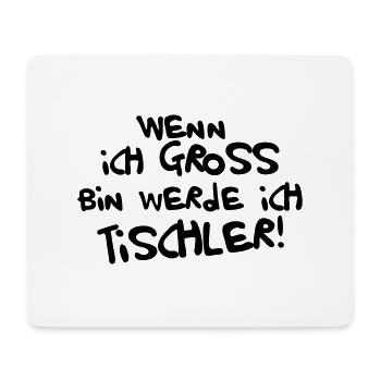 Ich werde Tischler - Mousepad (Querformat) - Weiß - Vorne