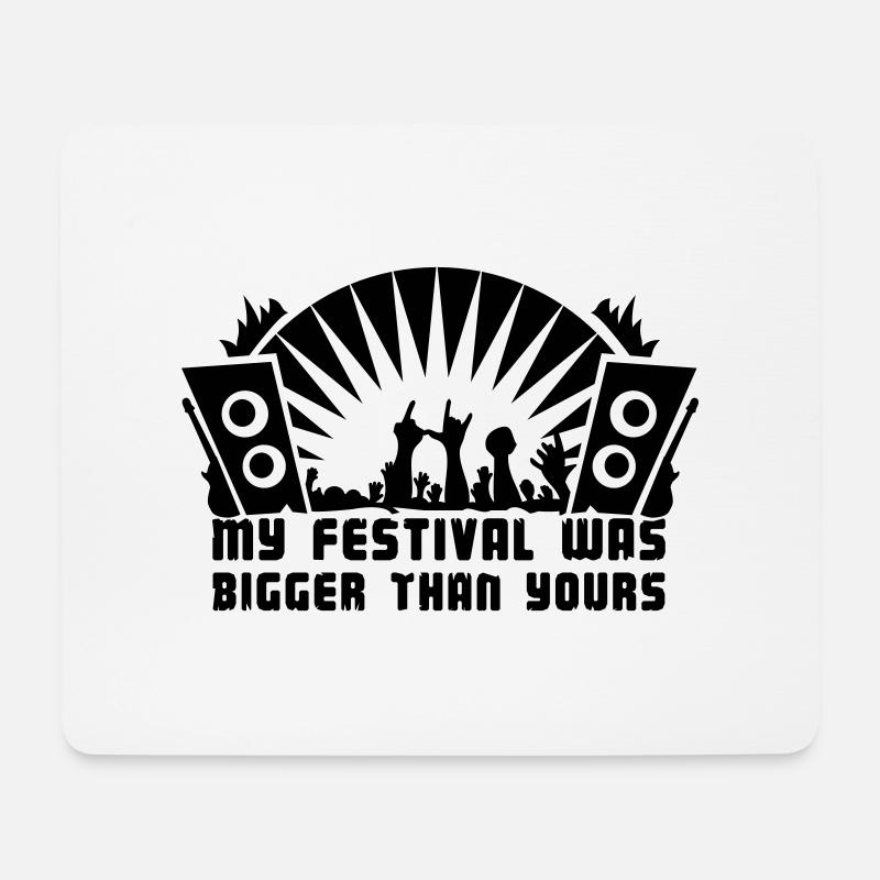 Festival - Musik / Rock / Konzert - Mousepad (Querformat) - Weiß
