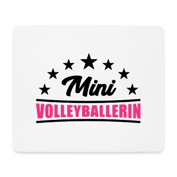 Volleyball Shirt - Mini Volleyballerin Shirt -Team - Mousepad (Querformat) - Weiß - Vorne