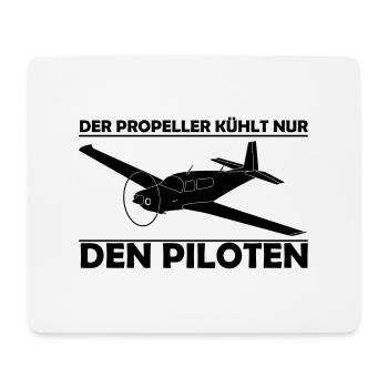 Mooney Motorflugzeug Geschenk - Mousepad (Querformat) - Weiß - Vorne