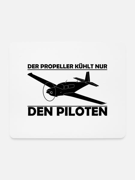 Mooney Motorflugzeug Geschenk - Mousepad (Querformat) - Weiß
