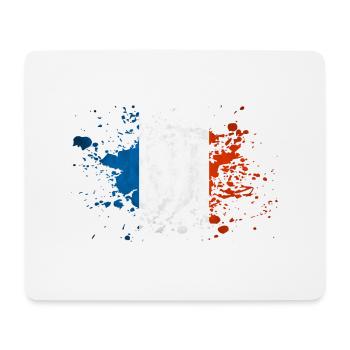 france eclaboussure - Tapis de souris (format paysage) - blanc - Devant