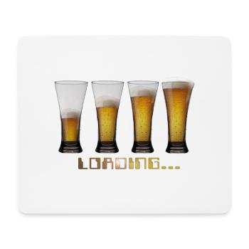 Shirt Lade Biere von Custom - Mousepad (Querformat) - Weiß - Vorne