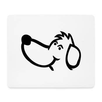 Hund - Mousepad (Querformat) - Weiß - Vorne