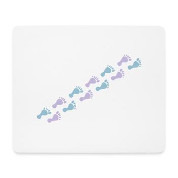 footprints - Mouse Pad (horizontal) - white - Front
