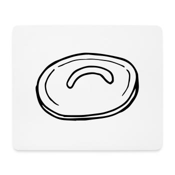 Kochtopfdeckel, Deckel, kochen - Mousepad (Querformat) - Weiß - Vorne