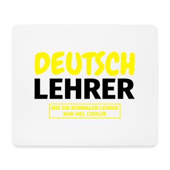 Deutschlehrer Geschenk - Mousepad (Querformat) - Weiß - Vorne