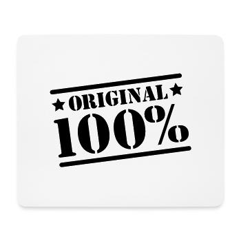 100% Original - Mousepad (Querformat) - Weiß - Vorne