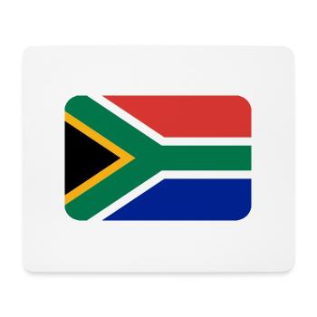 SOUTH AFRICA FLAG round corner 400 dpi - Tapis de souris (format paysage) - blanc - Devant