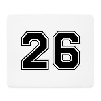26 - Mouse Pad (horizontal) - white - Front