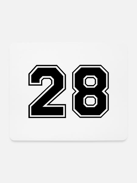 28 - Mousepad (Querformat) - Weiß