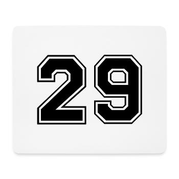 29 - Mousepad (Querformat) - Weiß - Vorne